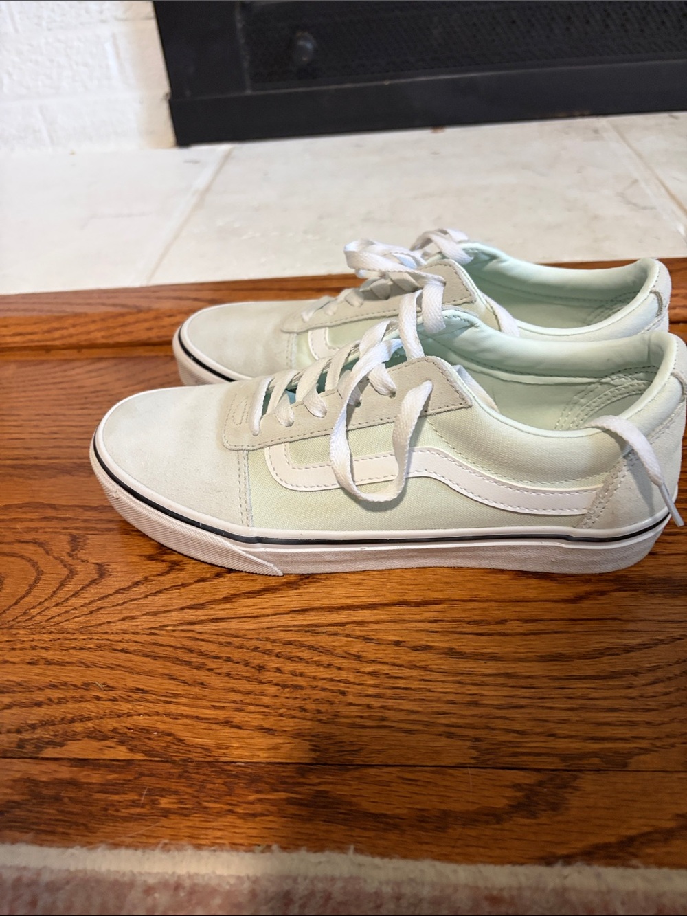 Vans Old Skool Sneakers in Mint Green and White